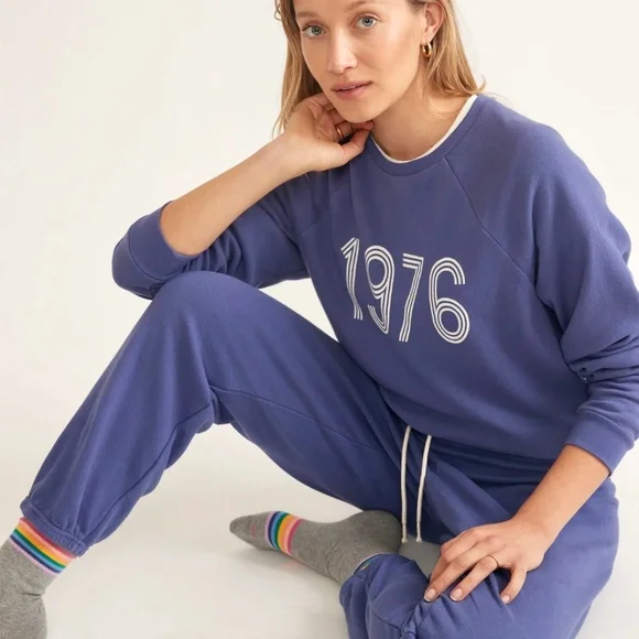 Marine Layer Periwinkle Blue 1976 Graphic Sweatshirt - Picture 12 of 16